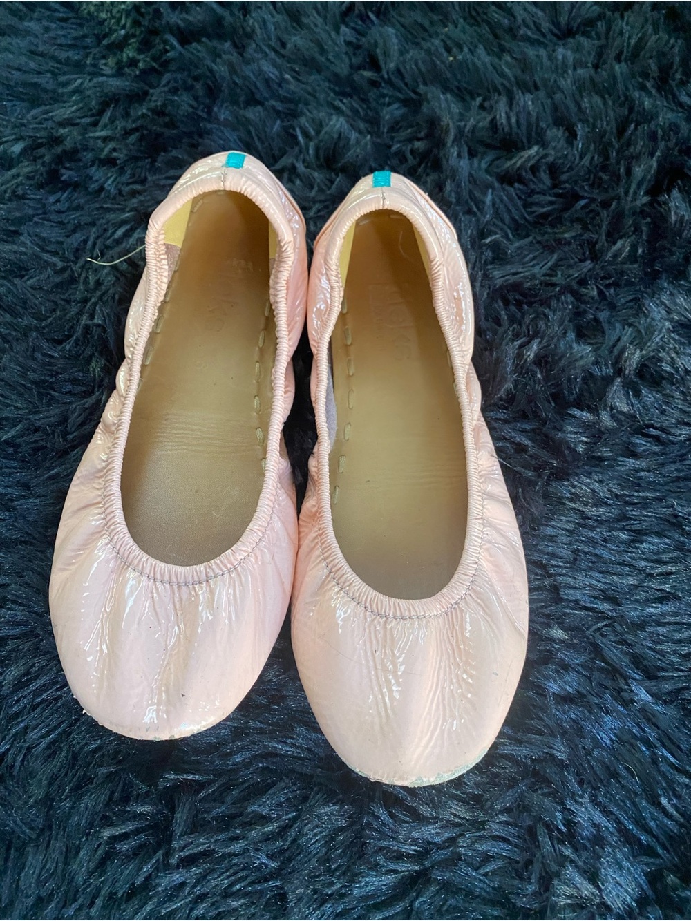 Pink Patent Elastic Top Ballet Flats